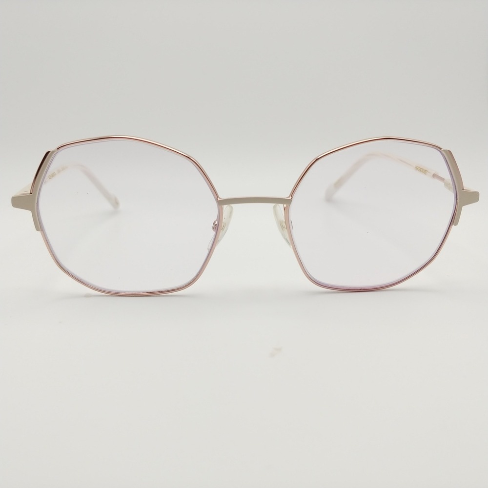 Etnia Barcelona Eyeglasses Women 53-20-142 Rose Gold Alexandrite Geometric Frame